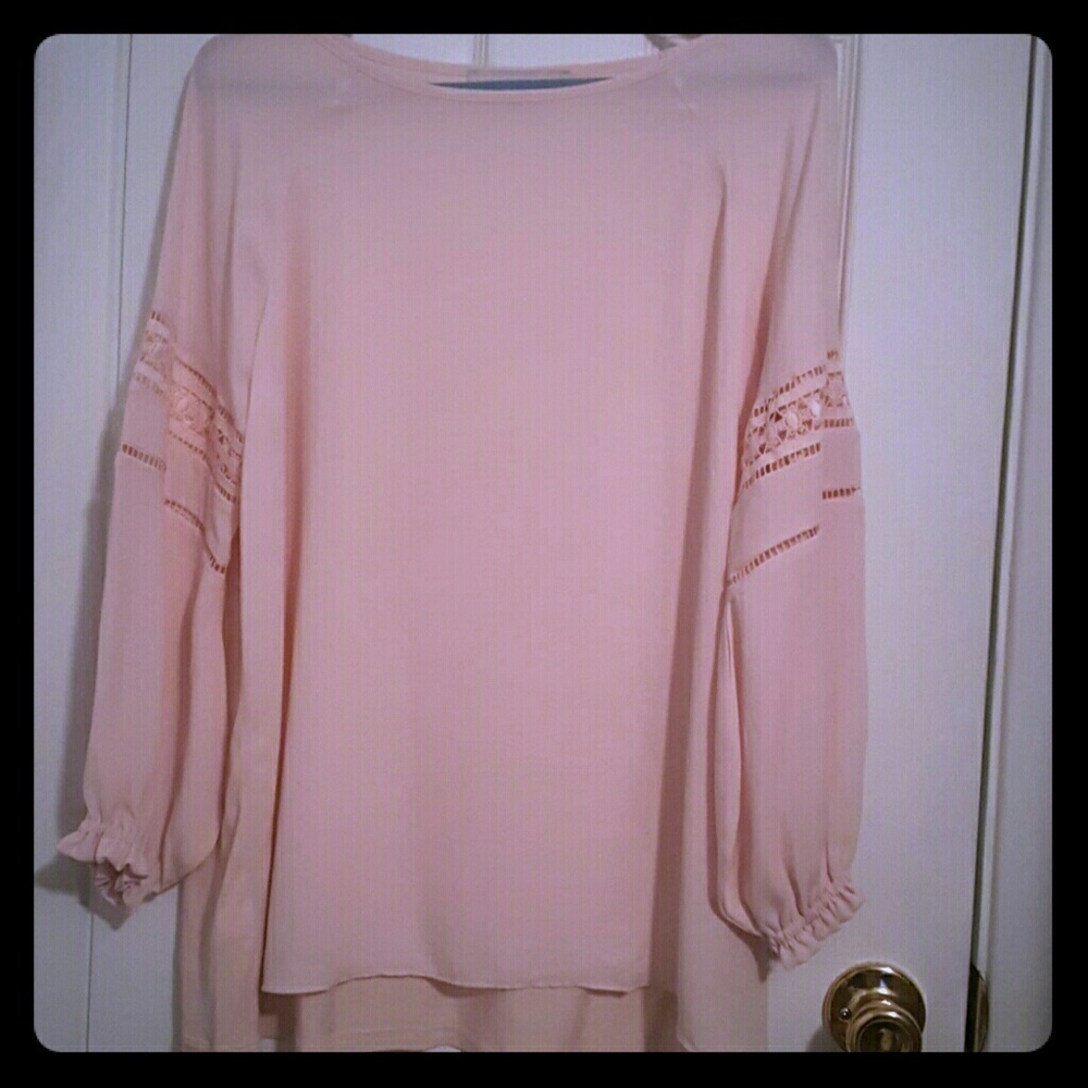 LOFT Flowy Sheer Blouse